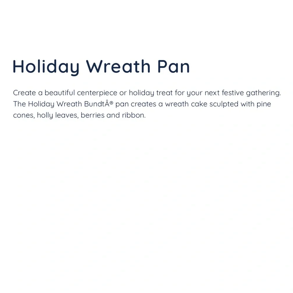 Nordic Ware Christmas Holiday Wreath Pan